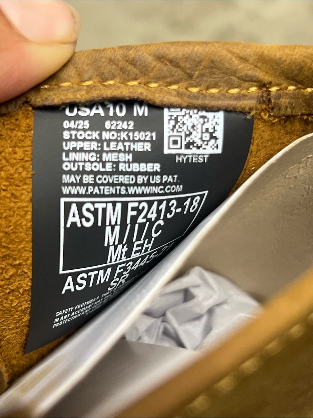 New Men's Hytest Wellington ST XRD Met Brown Leather Work Boots Oil Resistant - Picture 8 of 13